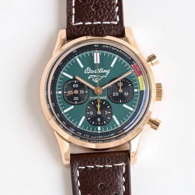 GF Factory Breitling Mechanical Automatic Movement 42MM Stainless Steel Green Watch